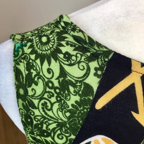 Vintage African Art Print Handkerchief Dress - Picture 8 of 10